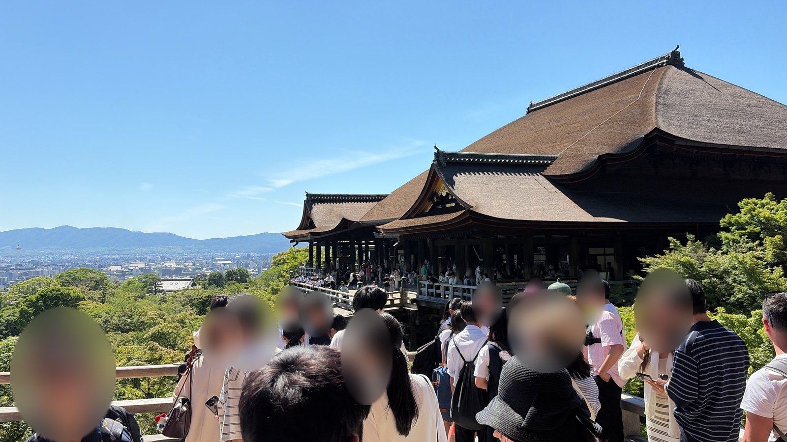 清水寺 本堂と京都市街の眺望