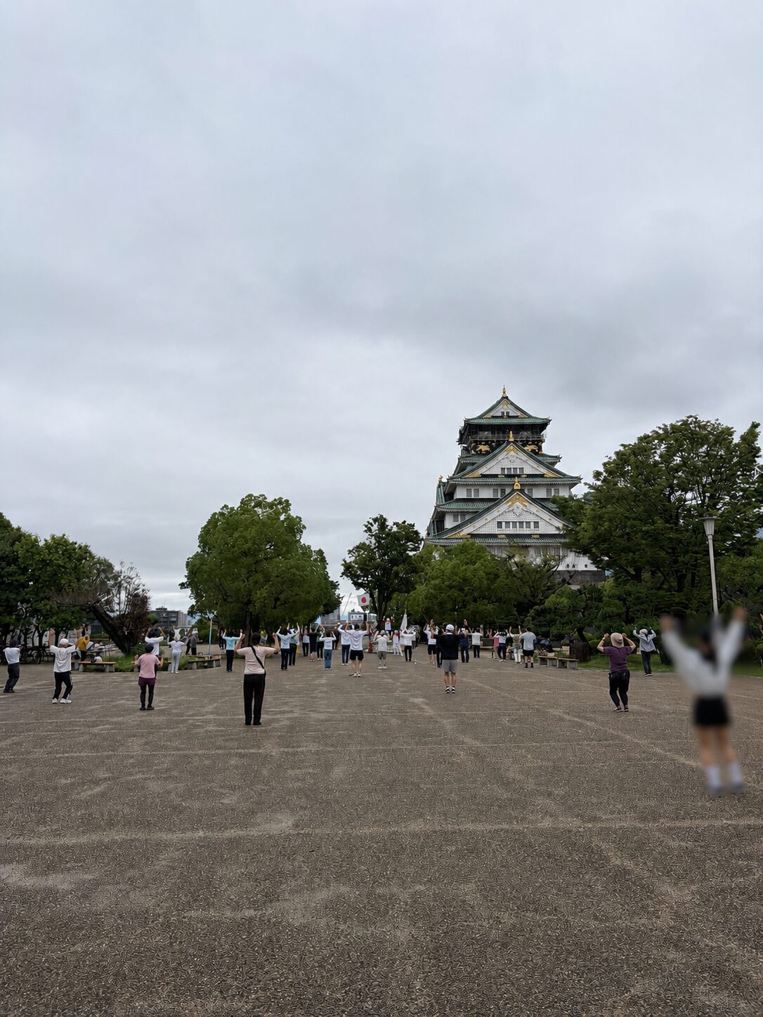 本丸広場のラジオ体操