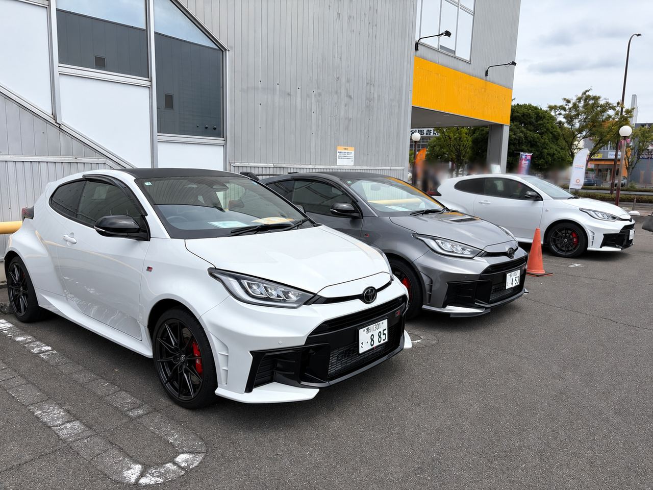 試乗車として並ぶGRヤリス